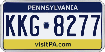 PA license plate KKG8277