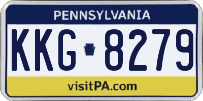 PA license plate KKG8279