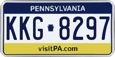 PA license plate KKG8297