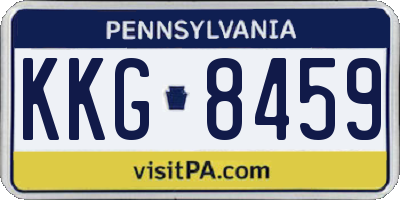 PA license plate KKG8459