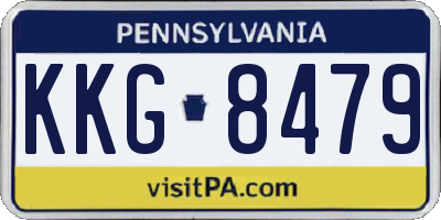 PA license plate KKG8479