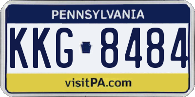 PA license plate KKG8484