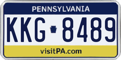 PA license plate KKG8489