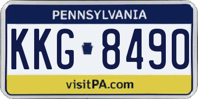 PA license plate KKG8490