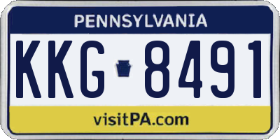 PA license plate KKG8491