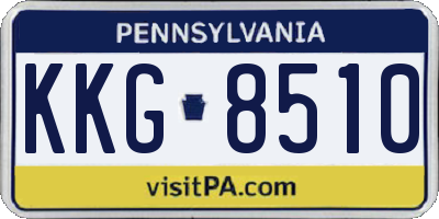 PA license plate KKG8510