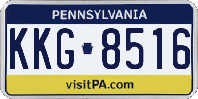 PA license plate KKG8516