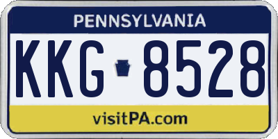 PA license plate KKG8528