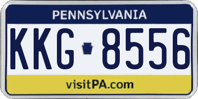 PA license plate KKG8556
