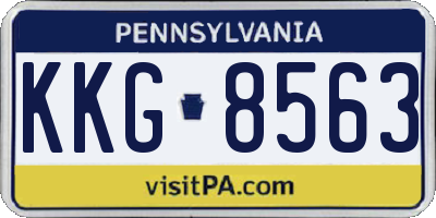 PA license plate KKG8563