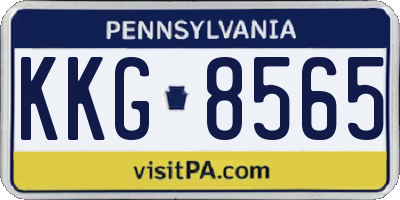 PA license plate KKG8565