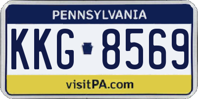 PA license plate KKG8569