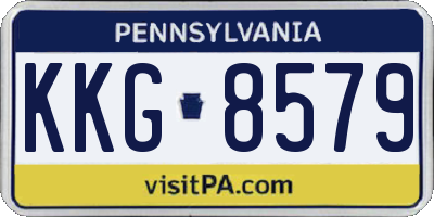 PA license plate KKG8579