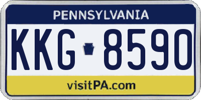 PA license plate KKG8590
