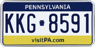 PA license plate KKG8591