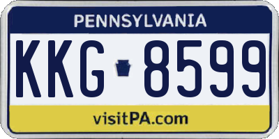 PA license plate KKG8599