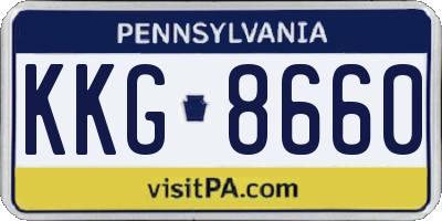 PA license plate KKG8660