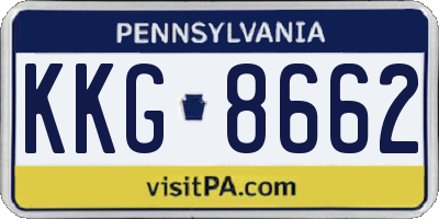 PA license plate KKG8662