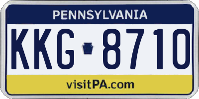 PA license plate KKG8710