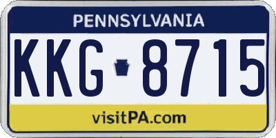 PA license plate KKG8715
