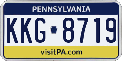 PA license plate KKG8719