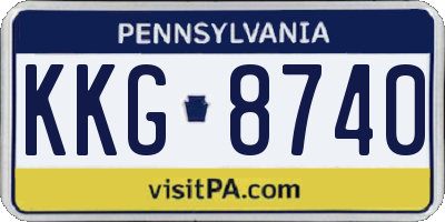 PA license plate KKG8740