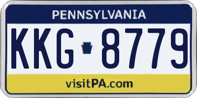 PA license plate KKG8779