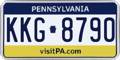PA license plate KKG8790
