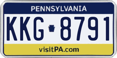 PA license plate KKG8791