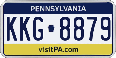 PA license plate KKG8879