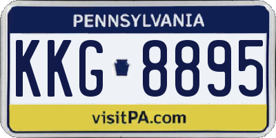 PA license plate KKG8895