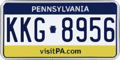 PA license plate KKG8956