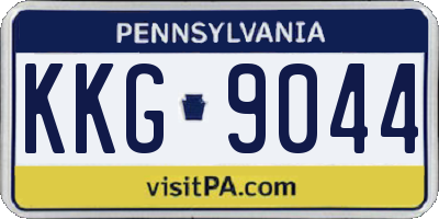PA license plate KKG9044
