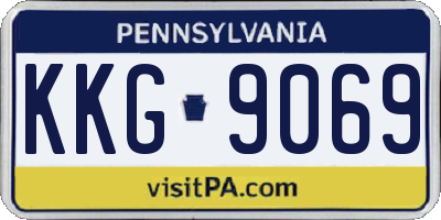 PA license plate KKG9069