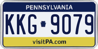 PA license plate KKG9079