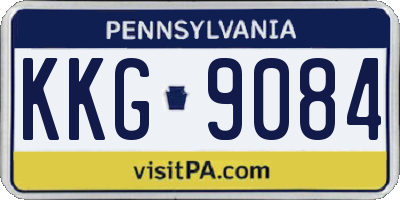 PA license plate KKG9084