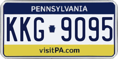 PA license plate KKG9095