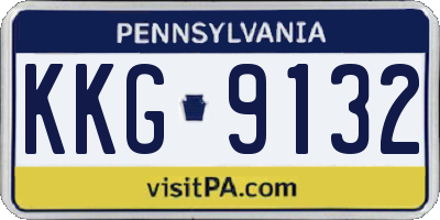 PA license plate KKG9132