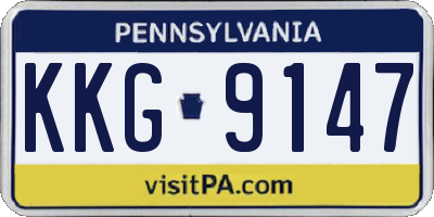 PA license plate KKG9147
