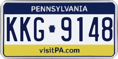 PA license plate KKG9148