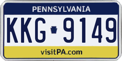 PA license plate KKG9149