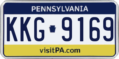 PA license plate KKG9169