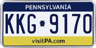 PA license plate KKG9170