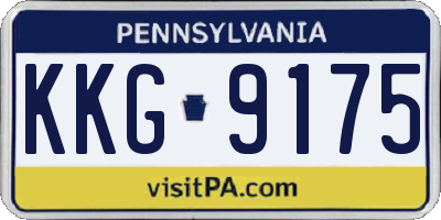 PA license plate KKG9175