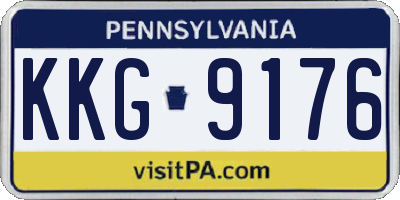 PA license plate KKG9176