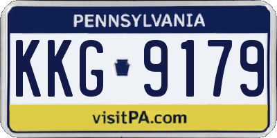 PA license plate KKG9179