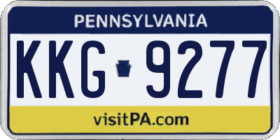 PA license plate KKG9277