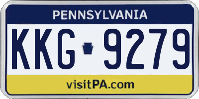 PA license plate KKG9279