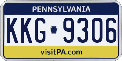 PA license plate KKG9306
