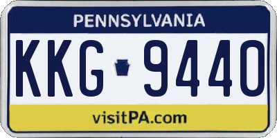 PA license plate KKG9440